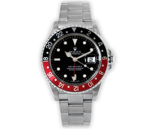 Used Rolex GMT-Master II 16710 Black & Red